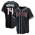 Friene A.Diamondbacks #14 Gabriel Moreno Player Black Home Game Stitched Jerseys