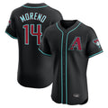 Friene A.Diamondbacks #14 Gabriel Moreno Player Black Limited Elite Home Game Stitched Jerseys