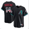 Friene A.Diamondbacks #14 Gabriel Moreno Player Black USA 250 Fourth of July Home Game Stitched Jerseys