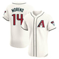 Friene A.Diamondbacks #14 Gabriel Moreno Player Cream Limited Elite Home Game Stitched Jerseys