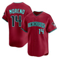 Friene A.Diamondbacks #14 Gabriel Moreno Player Red Limited Home Game Stitched Jerseys