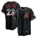 Friene A.Diamondbacks #23 Zac Gallen Player Black USA 250 Fourth of July Game Home Stitched Jerseys