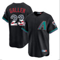 Friene A.Diamondbacks #23 Zac Gallen Player Black USA 250 Fourth of July Home Game Stitched Jerseys