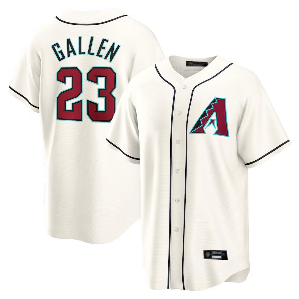 Friene A.Diamondbacks #23 Zac Gallen Player Cream Home Game Stitched Jerseys