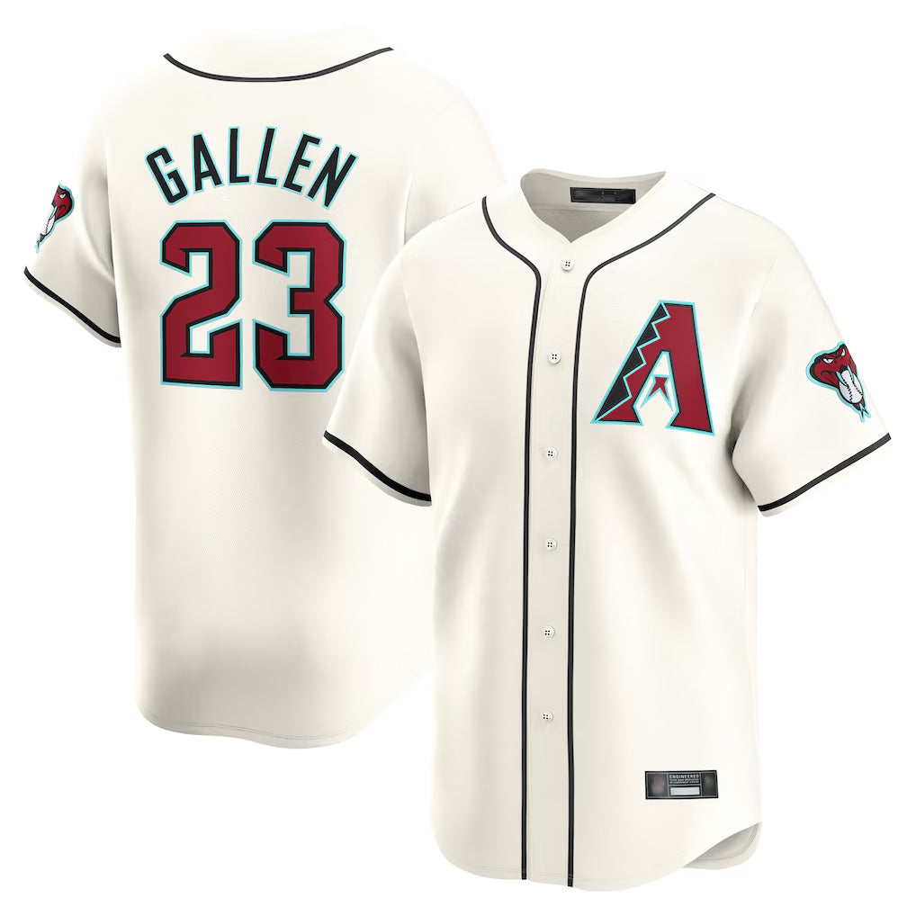 Friene A.Diamondbacks #23 Zac Gallen Player Cream Limited Home Game Stitched Jerseys