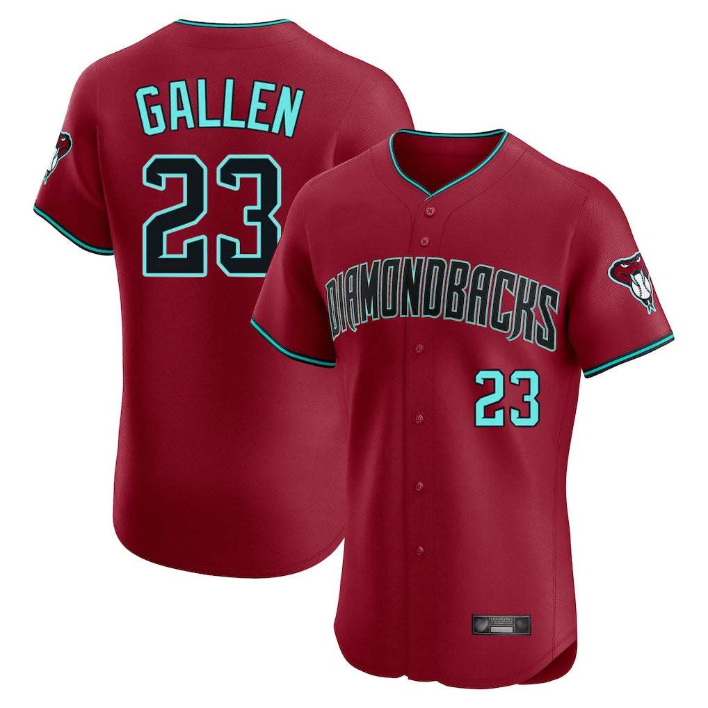 Friene A.Diamondbacks #23 Zac Gallen Player Red Limited Elite Home Game Stitched Jerseys