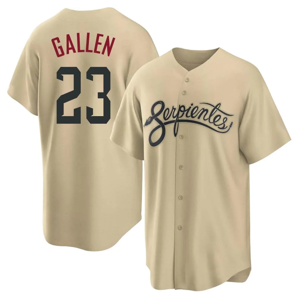 Friene A.Diamondbacks #23 Zac Gallen Player Tan City Connect Home Game Stitched Jerseys