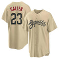 Friene A.Diamondbacks #23 Zac Gallen Player Tan City Connect Home Game Stitched Jerseys