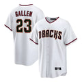 Friene A.Diamondbacks #23 Zac Gallen Player White Home Game Stitched Jerseys
