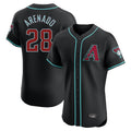 Friene A.Diamondbacks #28 Nolan Arenado Player Black Limited Elite Home Game Stitched Jerseys