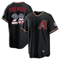 Friene A.Diamondbacks #28 Nolan Arenado Player Black USA 250 Fourth of July Game Home Stitched Jerseys