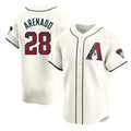 Friene A.Diamondbacks #28 Nolan Arenado Player Cream Limited Home Game Stitched Jerseys