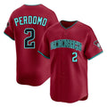 Friene A.Diamondbacks #2 Geraldo Perdomo Player Red Limited Home Game Stitched Jerseys