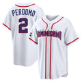 Friene A.Diamondbacks #2 Geraldo Perdomo Player White 2026 World Classic Home Game Stitched Jerseys