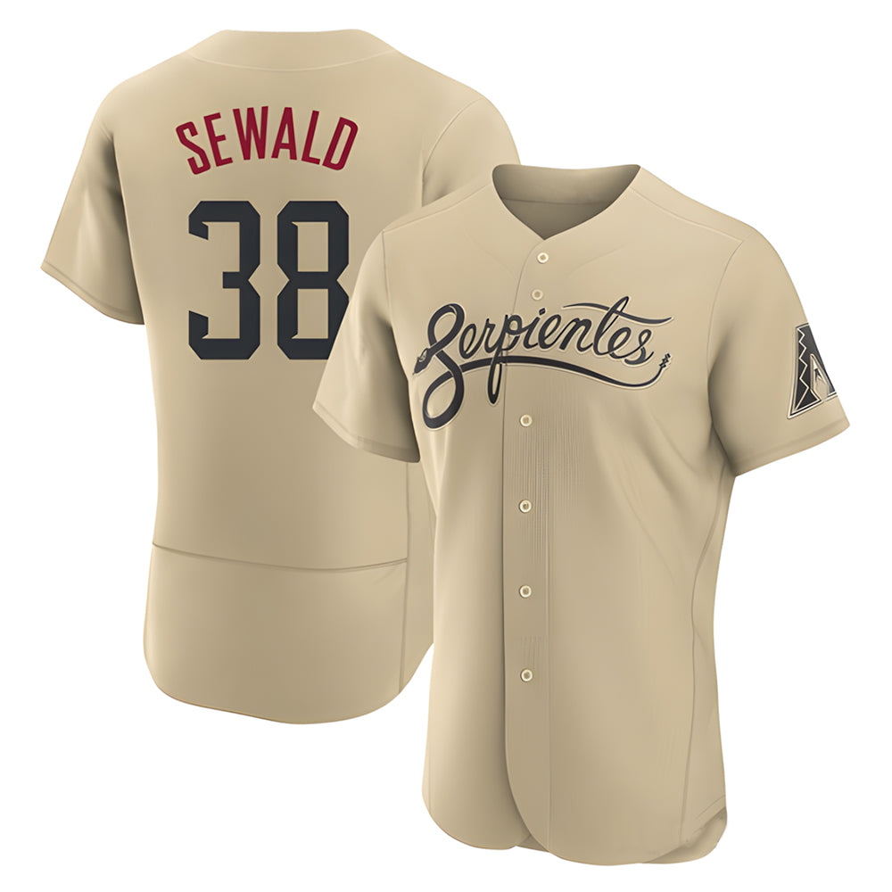 Friene A.Diamondbacks #38 Paul Sewald Player Gold Authentic City Connect Stitched Jerseys