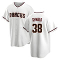 Friene A.Diamondbacks #38 Paul Sewald Player White Replica Home Stitched Jerseys
