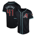 Friene A.Diamondbacks #41 Carlos Santana Player Black Limited Home Game Stitched Jerseys