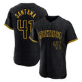 Friene A.Diamondbacks #41 Carlos Santana Player Black Snake Skin City Limited Elite Home Game Stitched Jerseys