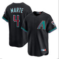 Friene A.Diamondbacks #4 Ketel Marte Player Black Fashion Out Home Game Stitched Jerseys