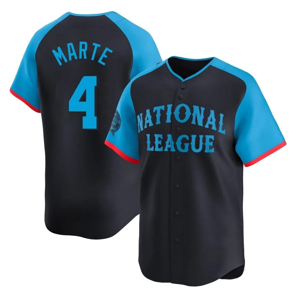 Friene A.Diamondbacks #4 Ketel Marte Player Black National League All-Star Limited Home Game Stitched Jerseys