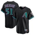 Friene A.Diamondbacks #51 Randy Johnson Player Cream Throwback Cooperstown Collection Limited Stitched Jerseys