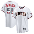 Friene A.Diamondbacks #51 Randy Johnson Player White USA 250 Fourth of July Home Game Stitched Jerseys