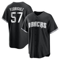 Friene A.Diamondbacks #57 Eduardo Rodriguez Player Black Game Home Stitched Jerseys