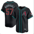 Friene A.Diamondbacks #57 Eduardo Rodriguez Player Black Limited Home Game Stitched Jerseys