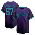 Friene A.Diamondbacks #57 Eduardo Rodriguez Player Purple City Connect Limited Home Game Stitched Jerseys