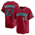 Friene A.Diamondbacks #57 Eduardo Rodriguez Player Red Limited Home Game Stitched Jerseys
