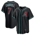 Friene A.Diamondbacks #7 Corbin Carroll Player Black Home Game Stitched Jerseys