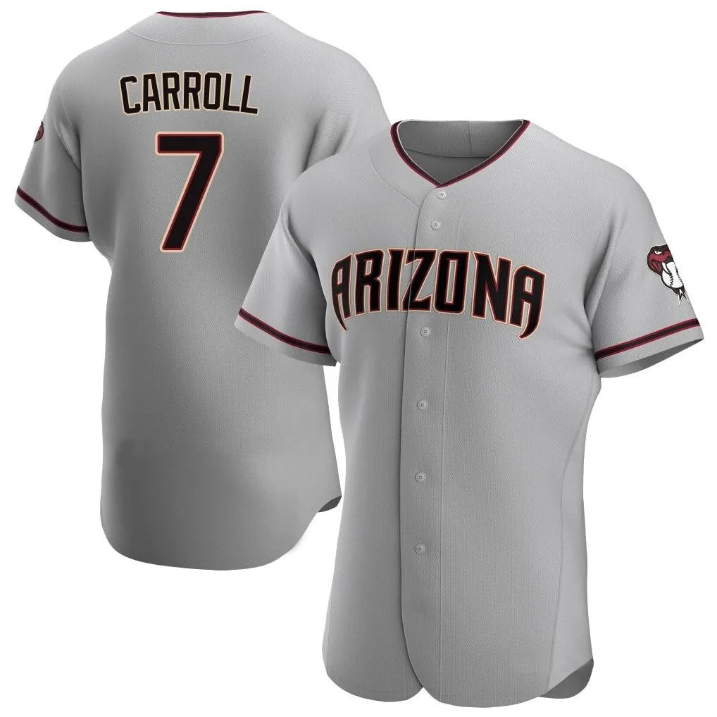 Friene A.Diamondbacks #7 Corbin Carroll Player Gray Road Limited Elite Home Game Stitched Jerseys