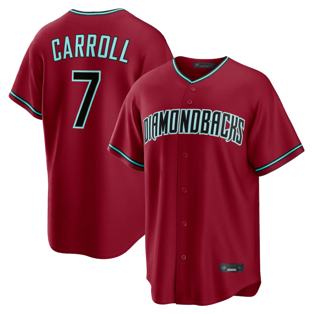Friene A.Diamondbacks #7 Corbin Carroll Player Red Home Game Stitched Jerseys