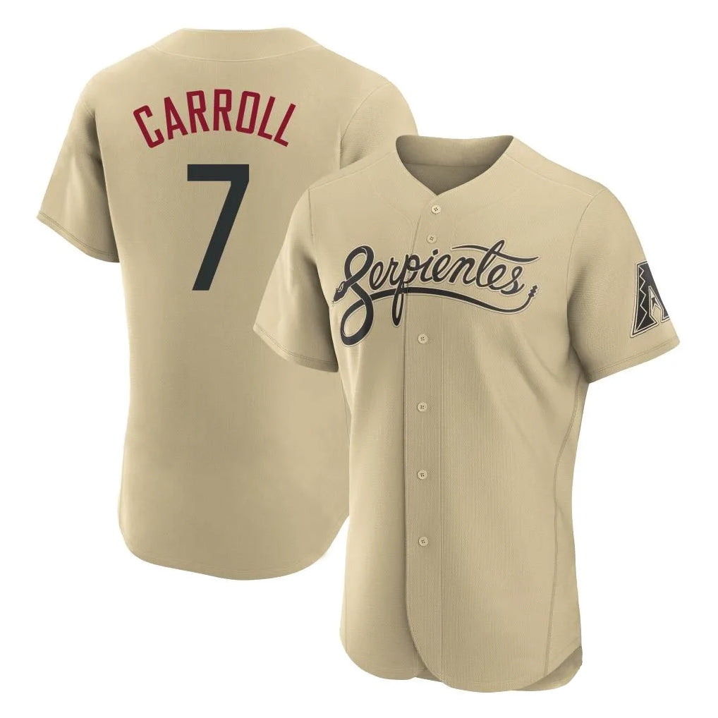 Friene A.Diamondbacks #7 Corbin Carroll Player Tan City Connect Limited Elite Home Game Stitched Jerseys