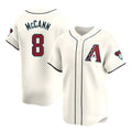 Friene A.Diamondbacks #8 James McCann Player Cream Limited Home Game Stitched Jerseys