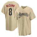 Friene A.Diamondbacks #8 James McCann Player Tan City Connect Home Game Stitched Jerseys