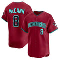 Friene A.Diamondbacks #8 James McCann Player Red Limited Alternate Stitched Jerseys