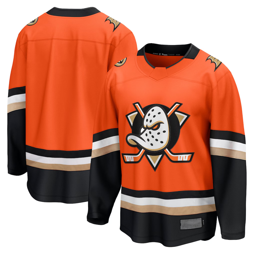 Friene A.Ducks Orange Home Breakaway Jerseys
