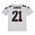 Friene A.Falcons 1991 #21 Deion Sanders Mitchell & Ness White Authentic Throwback Retired Player Stitched Puhic Jersey