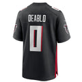 Friene A.Falcons #0 Divine Deablo Player Black Home Game Stitched Jerseys