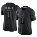 Friene A.Falcons #0 Divine Deablo Player Black RFLCTV Limited Game Stitched Jerseys