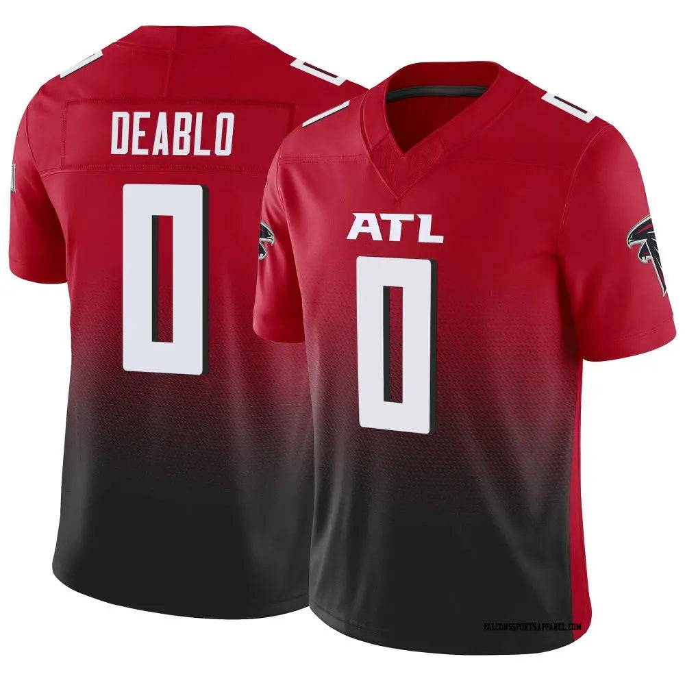 Friene A.Falcons #0 Divine Deablo Player Red Vapor F.U.S.E. Limited Home Game Stitched Jerseys