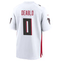 Friene A.Falcons #0 Divine Deablo Player White Home Game Stitched Jerseys