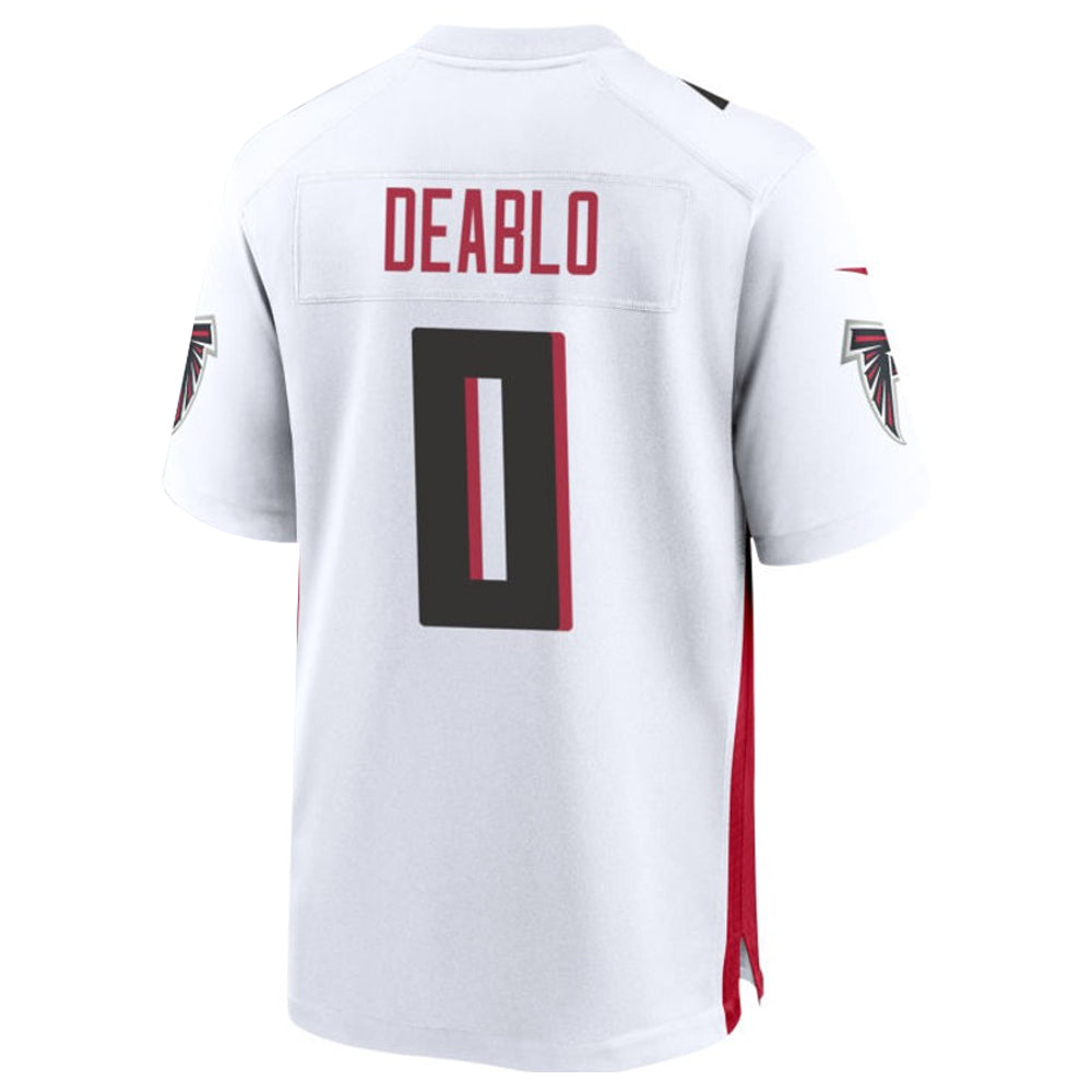 Friene A.Falcons #0 Divine Deablo Player White Home Game Stitched Jerseys