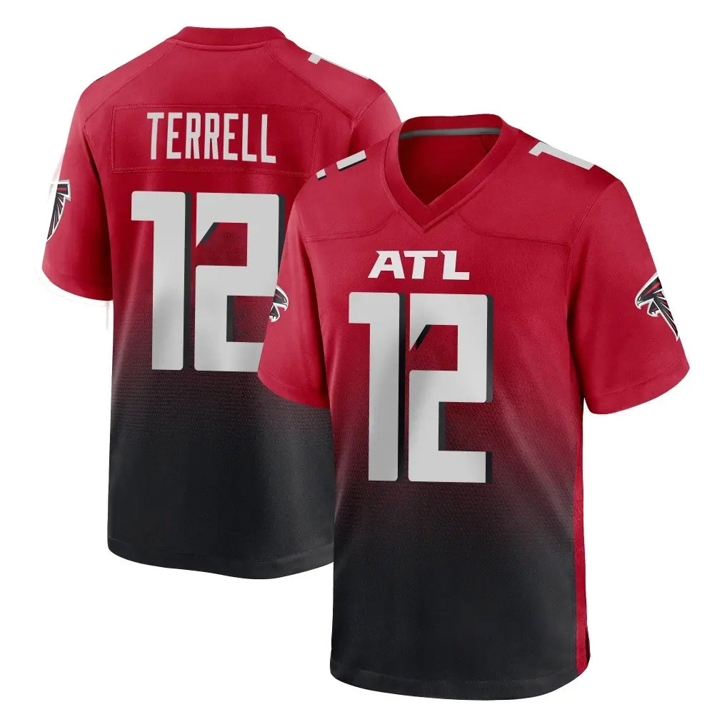 Friene A.Falcons #12 Avieon Terrell Player Red Home Game Stitched Jerseys