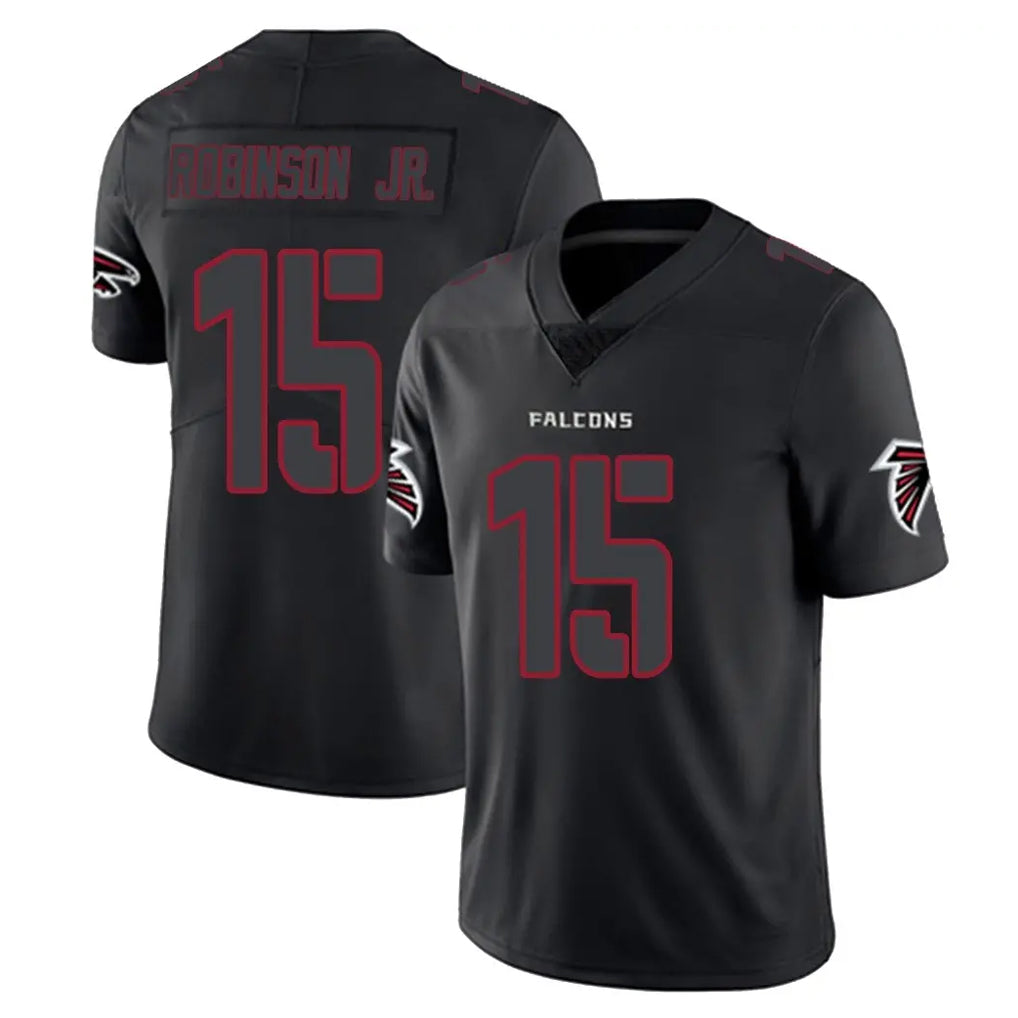 Friene A.Falcons #15 Brian Robinson Player Black Impact Limited Game Stitched Jerseys
