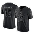 Friene A.Falcons #15 Brian Robinson Player Black RFLCTV Limited Game Stitched Jerseys
