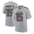 Friene A.Falcons #15 Brian Robinson Player Gray Fashion Home Game Stitched Jerseys