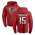 Friene A.Falcons #15 Brian Robinson Player Red Pullover Hoodies Home Game Stitched Jerseys