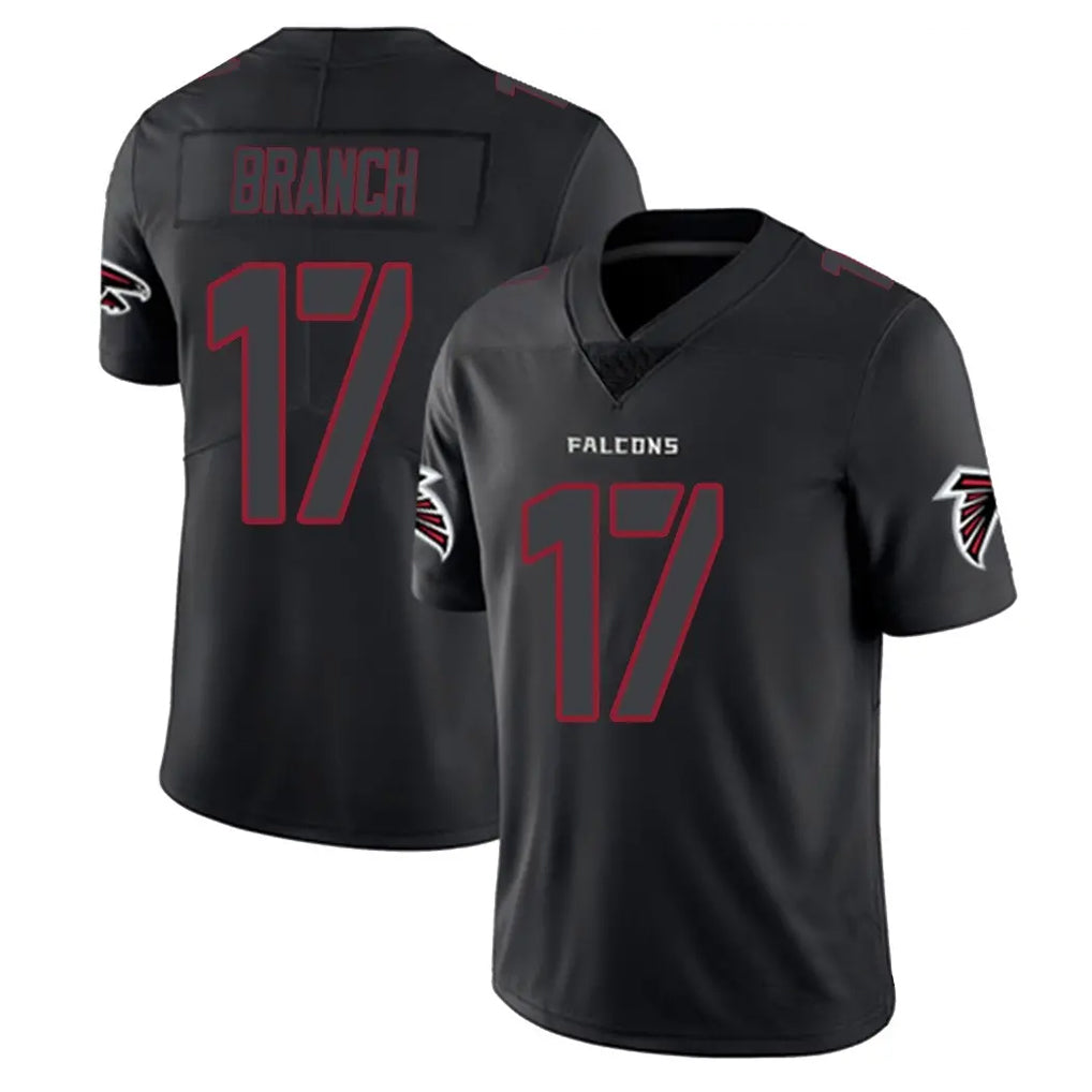 Friene A.Falcons #17 Zachariah Branch Player Black Impact Limited Game Stitched Jerseys